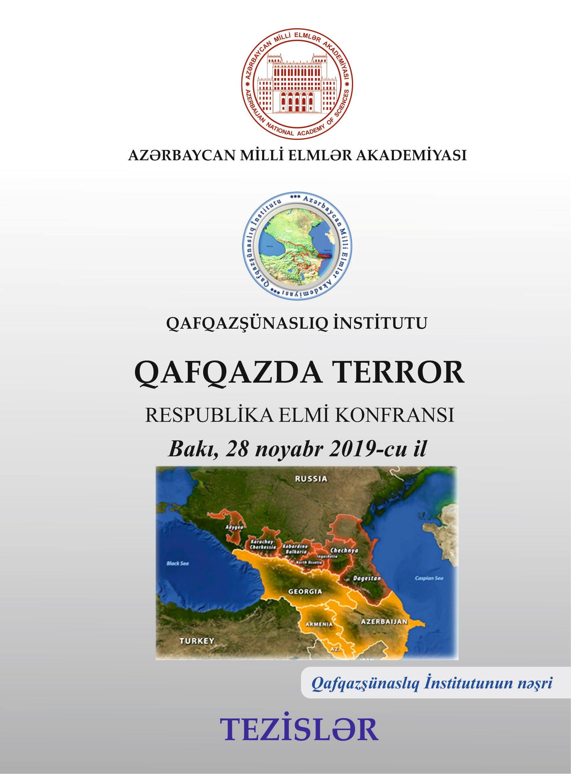 “Qafqazda terror” mövzusunda respublika elmi konfransının materialları